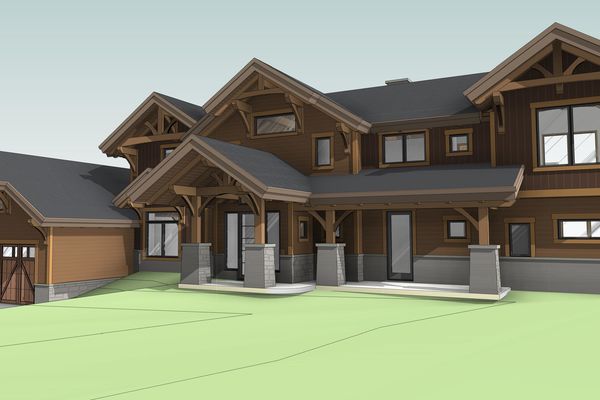 Nuttal-Ridge-Nanaimo-British-Columbia-Canadian-Timberframes-Design-Front-Right-Perspective